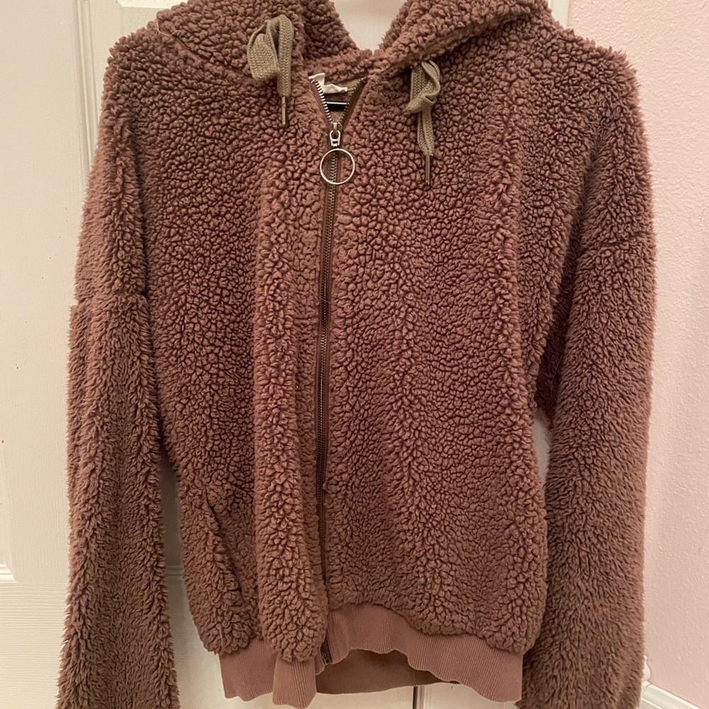 SOLD Blu Pepper Mocha Sherpa Zip Up